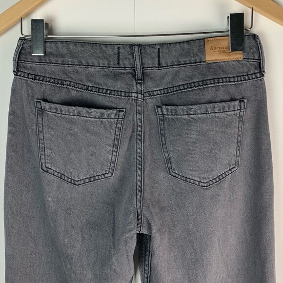 Abercrombie kids girls gray lightweight low rise baggy sequin jeans 15/16 Short - Picture 7 of 10